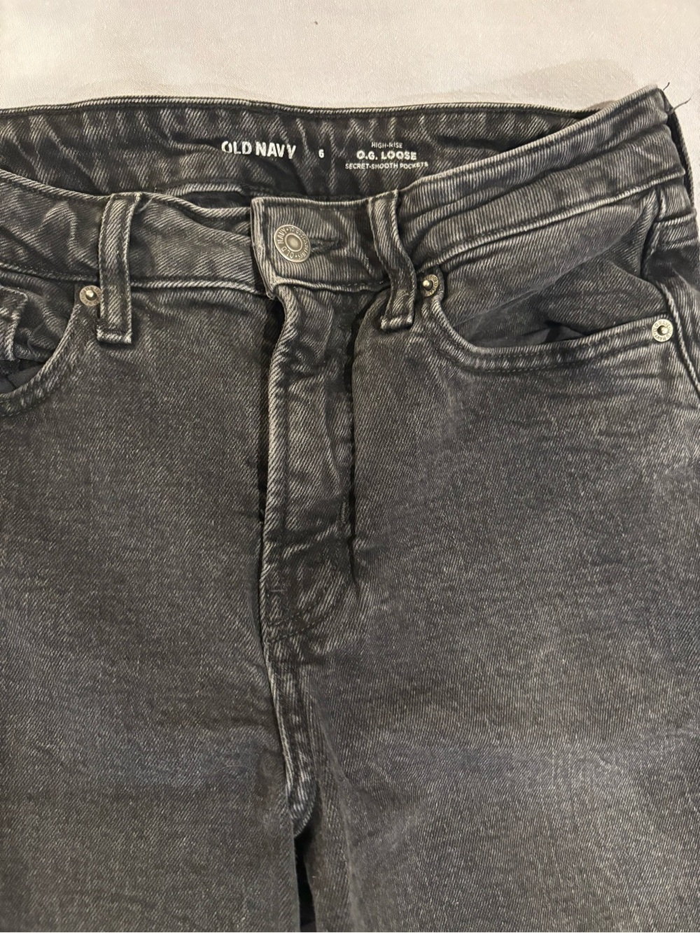 Old Navy Washed Black Relaxed Jeans